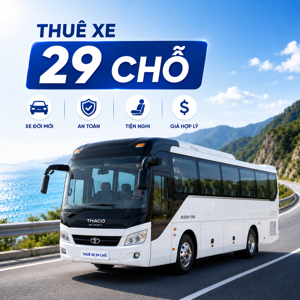 Thuê xe 29 chỗ